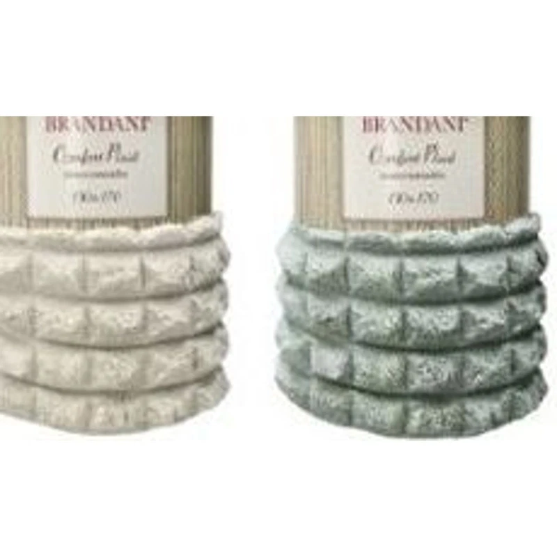 Plaid Scaccomatto BRANDANI Coperta Divano Morbida Scacchi Colori Assortiti, fotografia 7 di 9