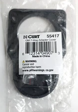 7-Way Opening Cover Plate For Chevrolet GMC Truck Bed Curt 55417 Trailer Wiring