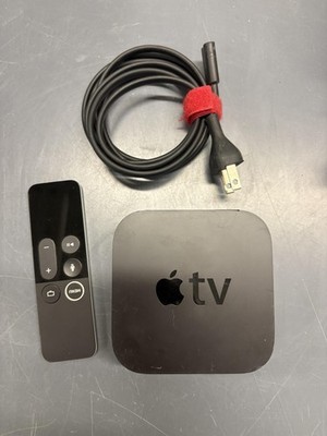 Apple TV 4th Gen HD Digital Media Streamer A1625 1080p WiFi HDMI Black Remote