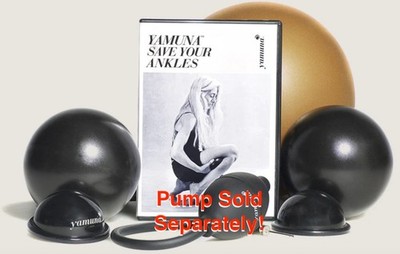 Yamuna Black Balls Gold Ball YBR Foot savers w SAVE YOUR ANKLES dvd NEW free s/h
