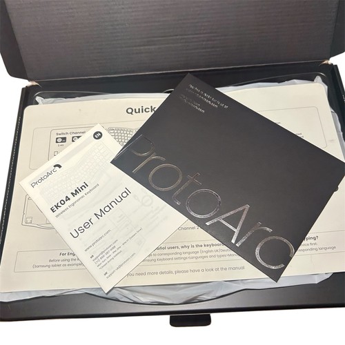 ProtoArc Bluetooth Ergonomic Keyboard, EK04 Mini Compact Ergo Split Keyboard NEW - Picture 3 of 4