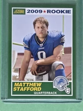 Matthew Stafford 2009  RC Score Retro 1989 Insert #1 Lions Rams Rookie