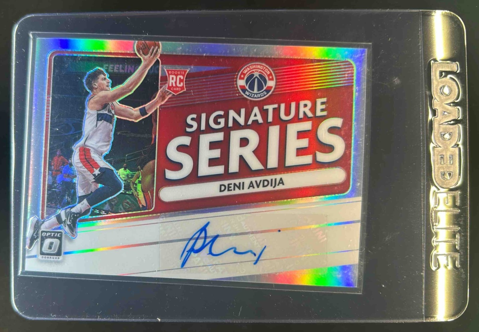 2020-21 Donruss Optic Deni Avdija Signature Series RC Auto #SS-DEN Wizards