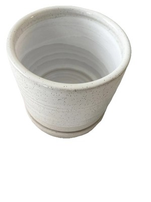 Ceramic Flowerpot For Plants-White-Indoor or Outdoor by Herduk