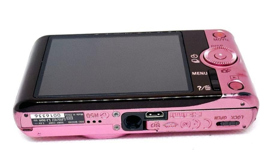 SONY Cybershot DSC-WX220 pink 18.2MP 10x Zoom Digital Camera w