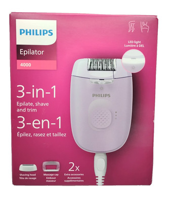 Philips Series 4000 Dry Corded Epilator 3 in 1 Epilate, Shave and Trim NEW IN BO