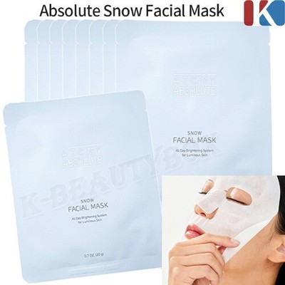 ATOMY Absolute Snow Gesichtsmaske 20g Feuchtigkeitscreme Aufhellende...