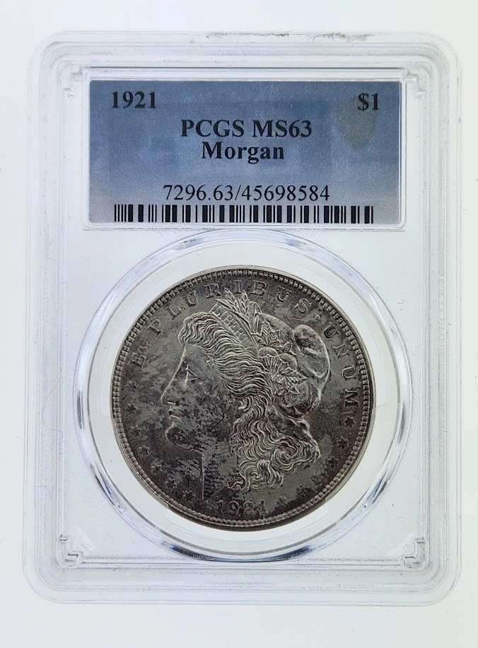 25+ MS 63 Graded 1921 Year Morgan US Dollars (1878-1921) for sale