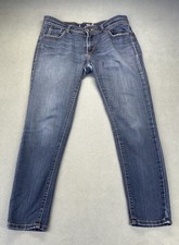 Free People Women  s Jeans Blue Size 27 Skinny Stretch Mid Rise Soft Denim