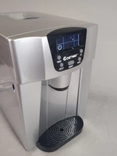 Ice Maker Water Dispenser Automatic 2 in 1 with LED Display Costway Gray Tested