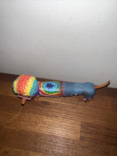 Estatuilla Westland Hot Diggity Dog 2006 Hippie Weiner #16531 Dachshund con DEFECTOS - Imagen 2 de 6
