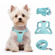 Dog Harness and Leash Set, XXS No Pull Adjustable Puppy Harness w/Multifunction