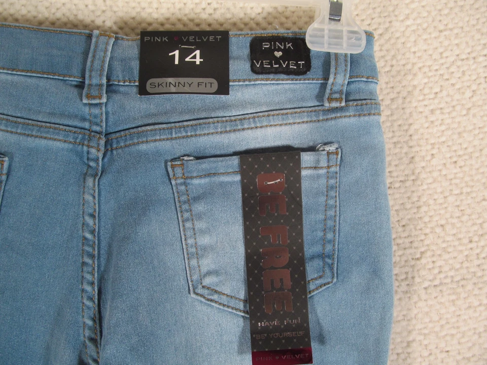 Розовый бархат молодежи девочек размер 14 искусственно состаренный розовый блестки узкий крой новый с Ярлыками - Изображение 3 из 4