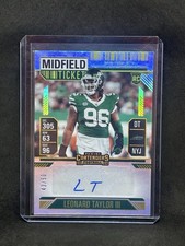 2024 Panini Contenders Leonard Taylor III RC Midfield Ticket Auto /50 A5