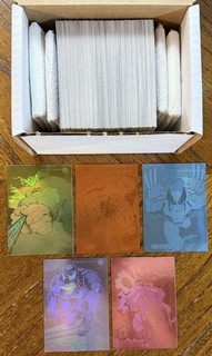 1992 MARVEL UNIVERSE SERIES 3 NEAR COMPLETE(MISSING 1 CARD) 5 HOLOGRAM SET READ