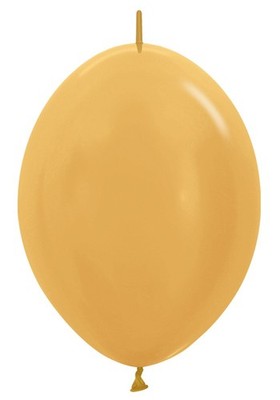 Link o Loon 570 Metallic Gold 15cm 6 Inch Latex 50 Stück Luftballons Sempertex