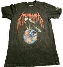 Metallica Limited Golden Goods Nowhere Else To Roam Tour Black T-Shirt Small 