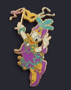 Disney Pin Daisy Duck Mardi Gras – Disneyland 50th Happiest Homecoming Pin
