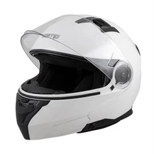 Zamp H776001S FL-4 Motorcycle Helmet, Solid White, Small