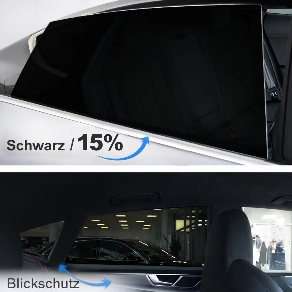 3D Vorgeformte Tönungsfolie Fiat Bravo (198)  2007-2014 Schwarz Folie - Bild 4 von 4