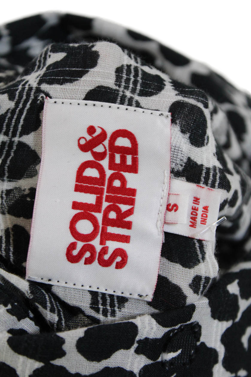 Solid & Striped Womens Button Up Leopard Print Co… - image 5