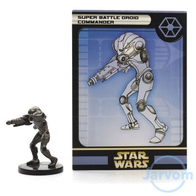 Star Wars Miniatures Universe 11/60 Super Battle Droid Commander w/ Card