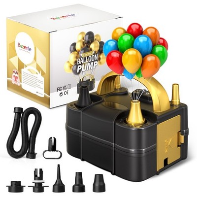 Bezente Balloon Pump Electric, Portable Balloon Inflator Pump Electric Air Pu...