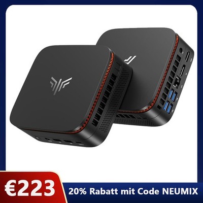 NiPoGi P1 Mini PC АMD Ryzen R2544（Up to 3.7GHz）8GB DDR4 256GB SSD  Win 11 PRO