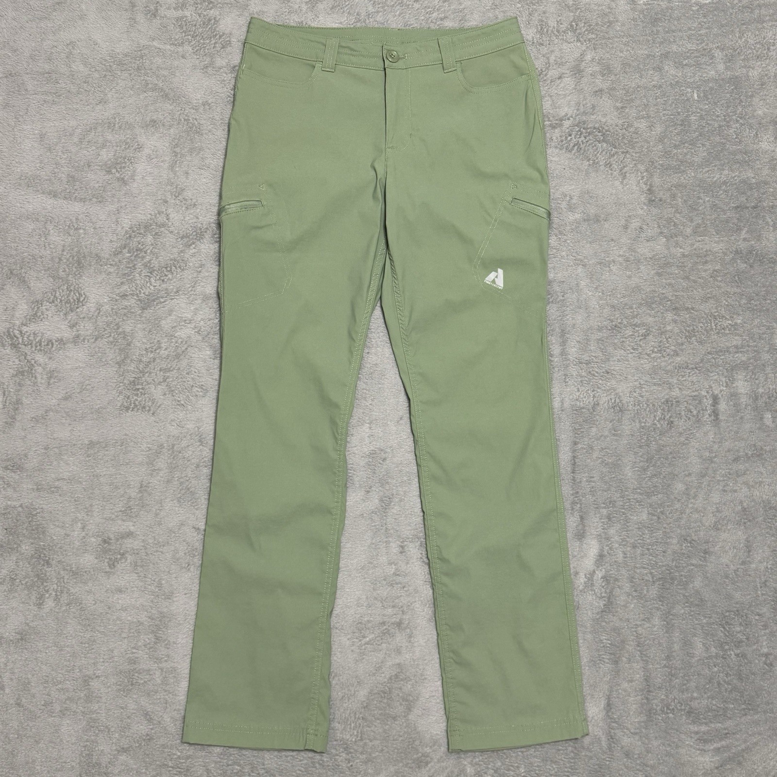 Ediie Bauer First Ascent Guide Pro Womens 10 Green Stretch Hiking Pants Trail