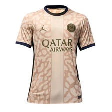 Men's Football Shirt Cream 2023-2024 PSG 4th Soccer Jersey Tee Top Sportswear