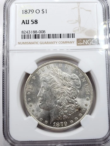1879-O Morgan Dollar NGC AU58 Better Date $1 #2