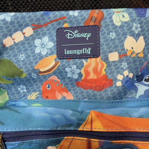NWT Disney Stitch Loungefly Mini Backpack Camping Adventure wdbk3646 - Picture 3 of 9