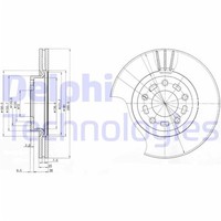 2X Delphi Bremsscheiben Vorne 300Mm BelÜFtet Passend FÜR Mazda 3 5 | BG3928