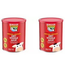 2 PACK - Horizon Organic Instant Dry Whole Milk 30.6oz (Total 60.12oz) FRESH