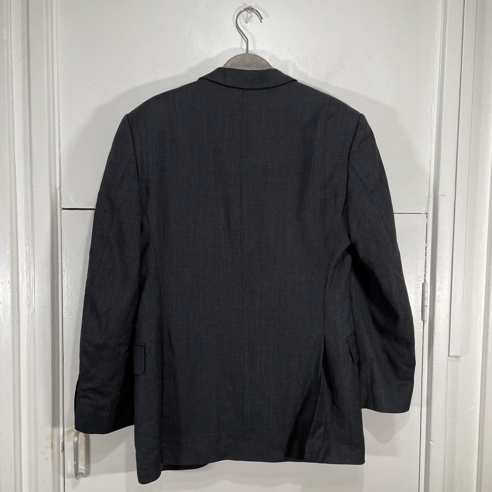 Giacca Blazer Sartoriani Savile Fila Nero Grigio Su Misura Uomo