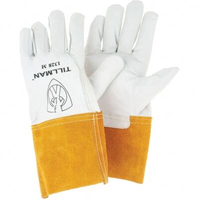 TILLMAN 1328M Welding Glove, MP (M)4''CU TOP/G GOAT/S TIG WLDR GLOVES, 1 Pair