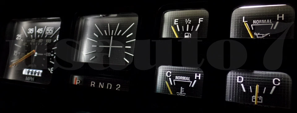Dash Cluster Gauge WHITE LED LIGHT BULB KIT Fit 80-86 Ford F100 F150 F250 Bronco Foto 4 de 4