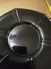 Two Vintage Art Deco Black Glass Six Sided Plate with Handles Estate JJ #97 — photo 4