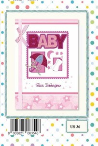 Biglietto Auguri Battesimo Bambina Con Applicazioni Baby Rosa Ebay