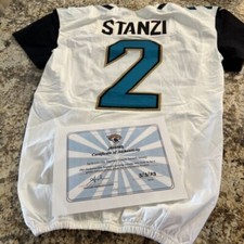 Ricky Stanzi 2013 Jacksonville Jaguars QB Game-Issued Jersey with COA