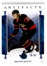 2022-23 Artifacts Light Blue Steel /85 Shane Pinto #40 Ottawa Senators