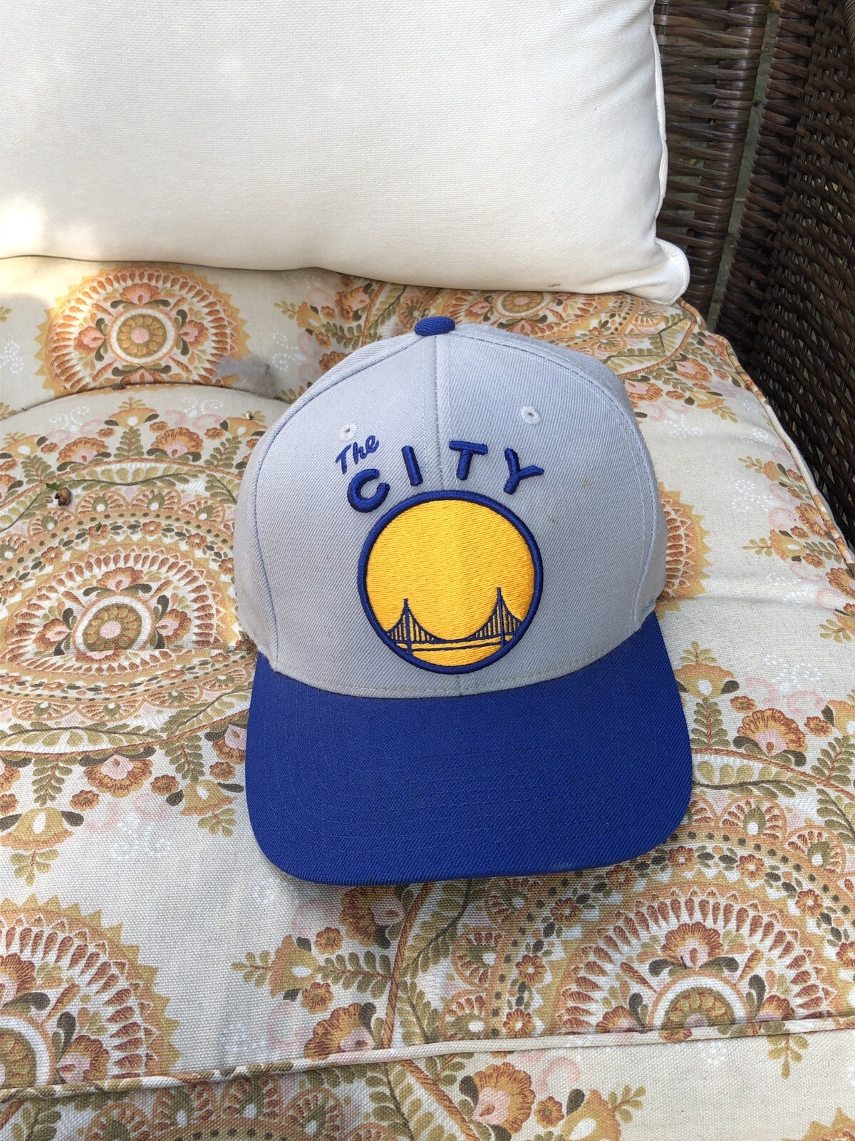 Mitchell & Ness Snapback Hat Golden State Warriors NBA Patch Adjustable Cap