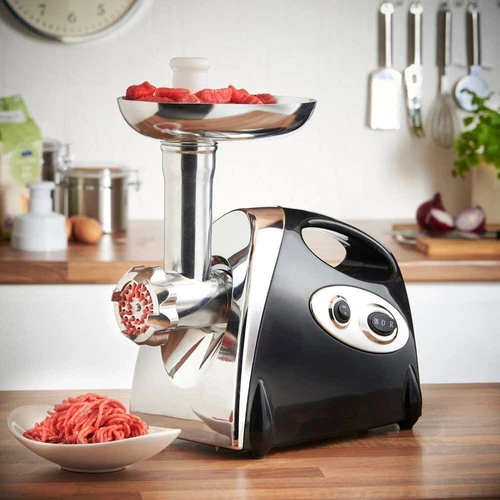 Tritacarne Elettrico Tritacarne Salsiccia Stuffer Maker con 3 Piastre Tritacarne - Foto 2 di 18