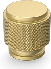 Asidrama 10 Pack Brushed Gold Zinc Cabinet Knobs for Dresser Drawers