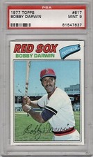 1977 Topps Bobby Darwin #617 Baseball Card Graded Psa 9 Mint!!!!!