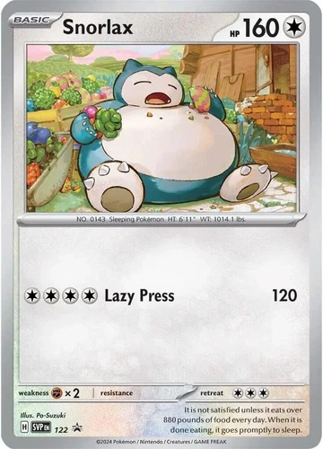 Snorlax 122 Sv: Scarlet & Violet Promo Cards