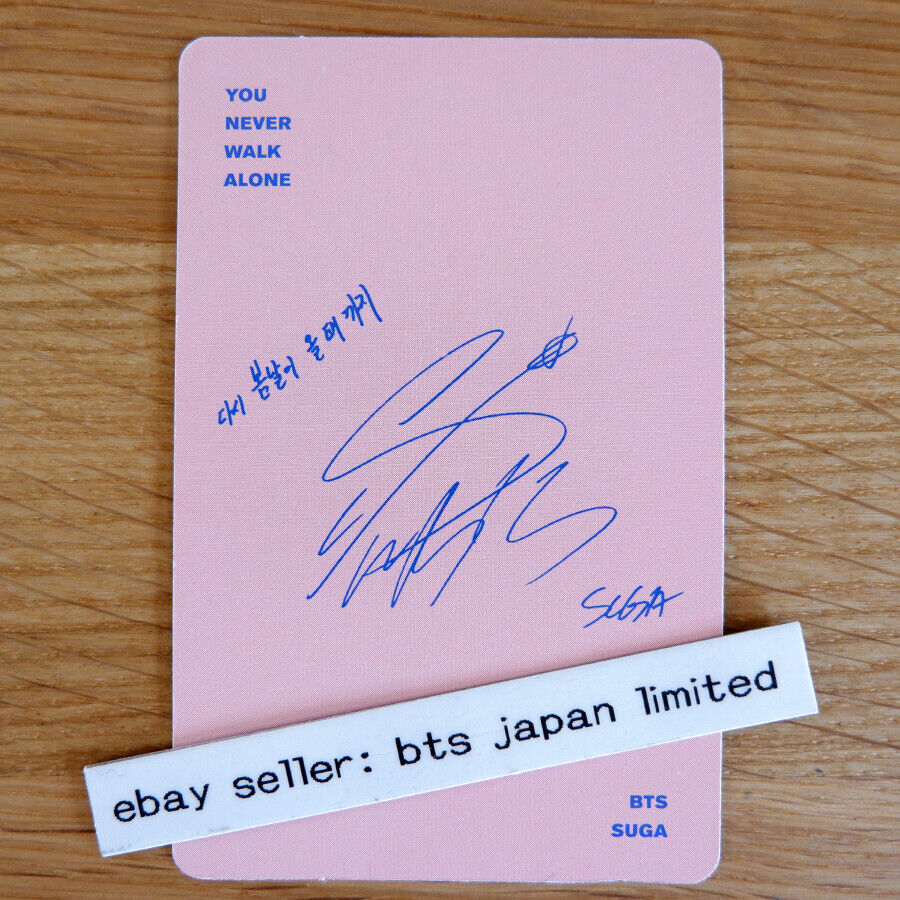 BTS Official Jimin Photocard You Never Walk Alone - US seller