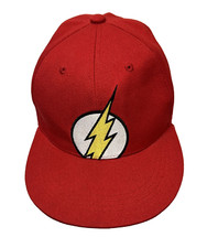 Six Flags DC Comics "The Flash" Red Hat/Cap Adjustable Snap Back