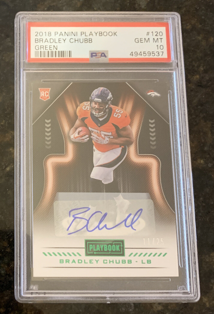 Bradley Chubb Panini Playbook #120 Green