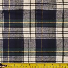 Flannel Plaid-Tartan 100 Cotton Free Shipping By Yard 36"X60" Style-107